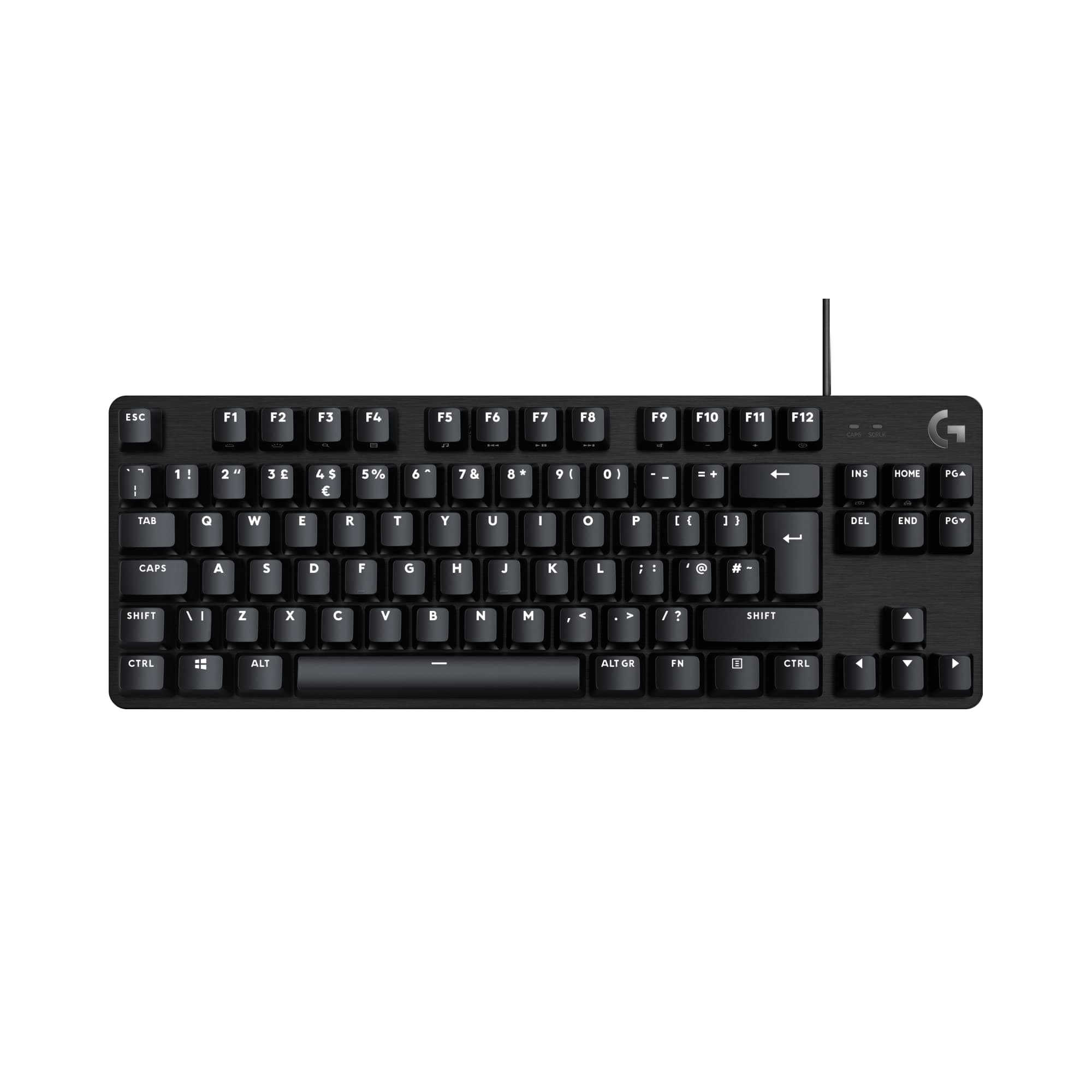 Клавиатура Logitech G413 TKL SE, механична, Tactile switch, USB, черна