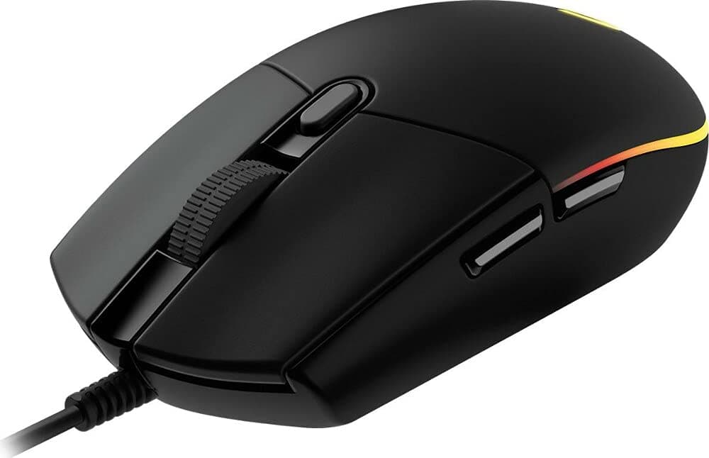 Мишка Logitech G102 LIGHTSYNC, оптична (8000 dpi), USB, гейминг, черна, 6 програмируеми бутона, Lightsync RGB подсветка