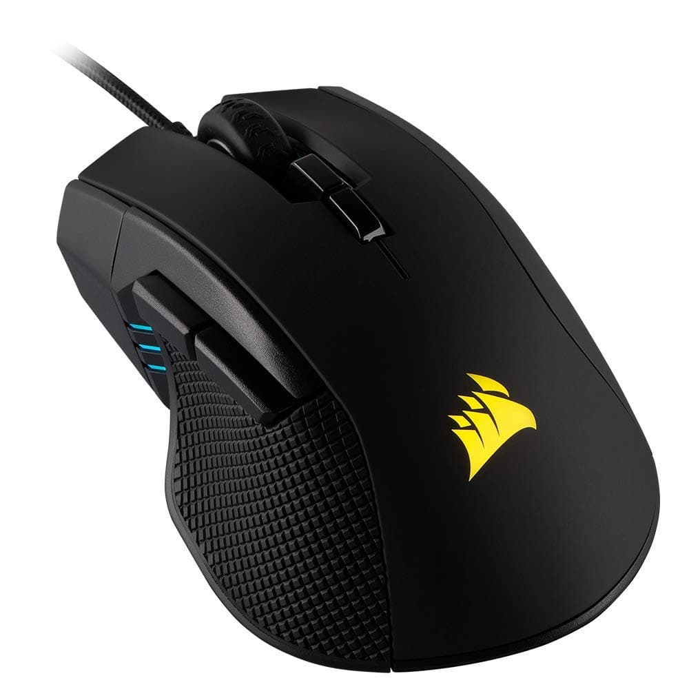 Мишка Corsair IronClaw RGB FPS/MOBA, оптична (18 000 dpi), 7 програмируеми бутона, подсветка, черна