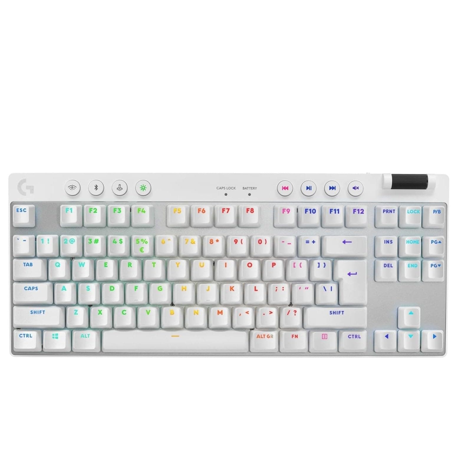 Logitech G PRO X TKL LIGHTSPEED Gaming Keyboard - WHITE - US INT'L - 2.4GHZ/BT - N/A - EMEA28-935 - TACTILE