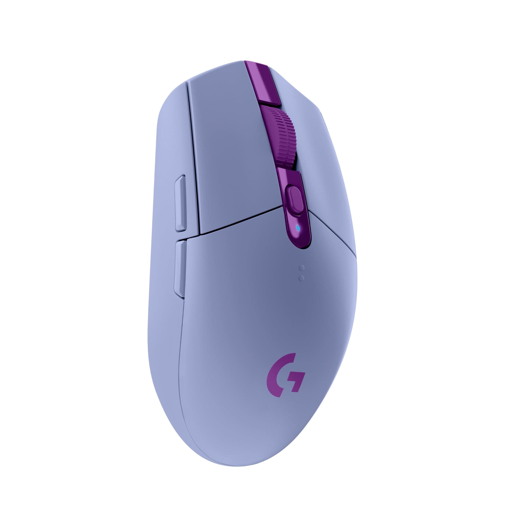 Мишка Logitech G305 Lightspeed, оптична (12 000 dpi), безжична, USB, лилава, гейминг, 6 програмируеми бутона