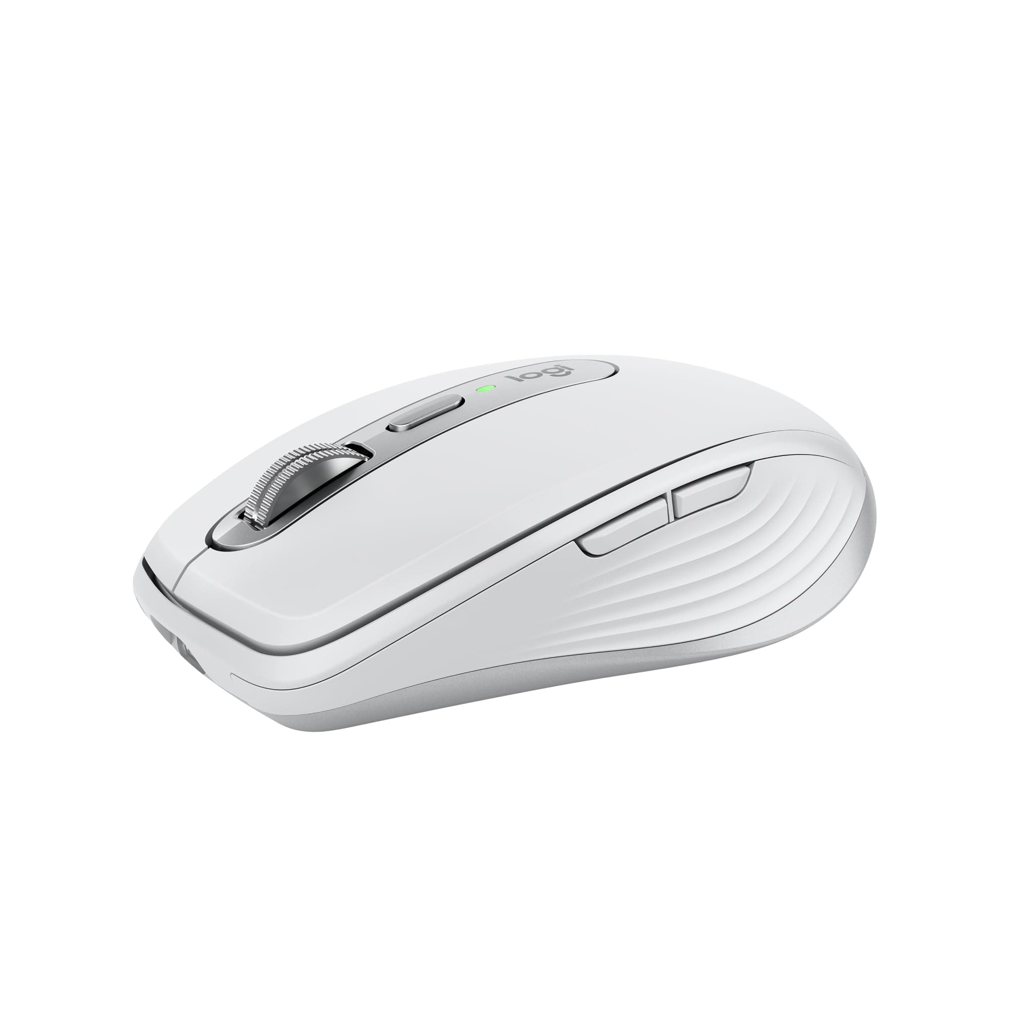 Мишка Logitech MX Anywhere 3S Pale Grey, оптична 8000 dpi, безжична, Bluetooth, бяла