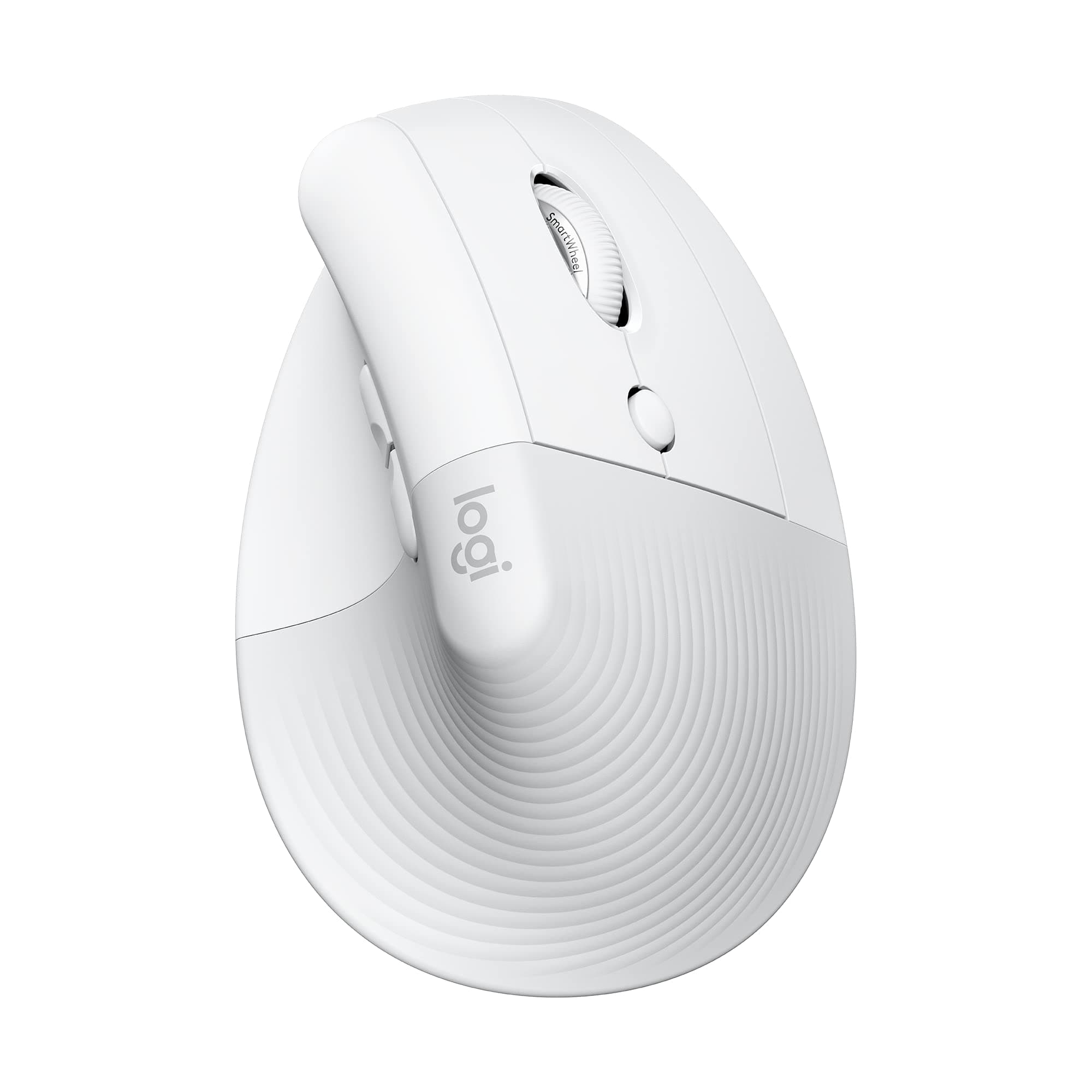 Мишка Logitech Lift Vertical Ergonomic Mouse, оптична (4000 dpi), безжична, Bluetooth, бяла