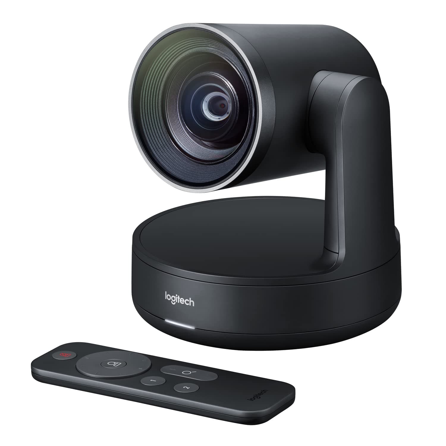 Logitech Rally Camera, Ultra HD 4K 30 fps, Motorized PTZ Camera, RightSight, RightLight, RightSound, 5x Optical Zoom, Autofocus, Black