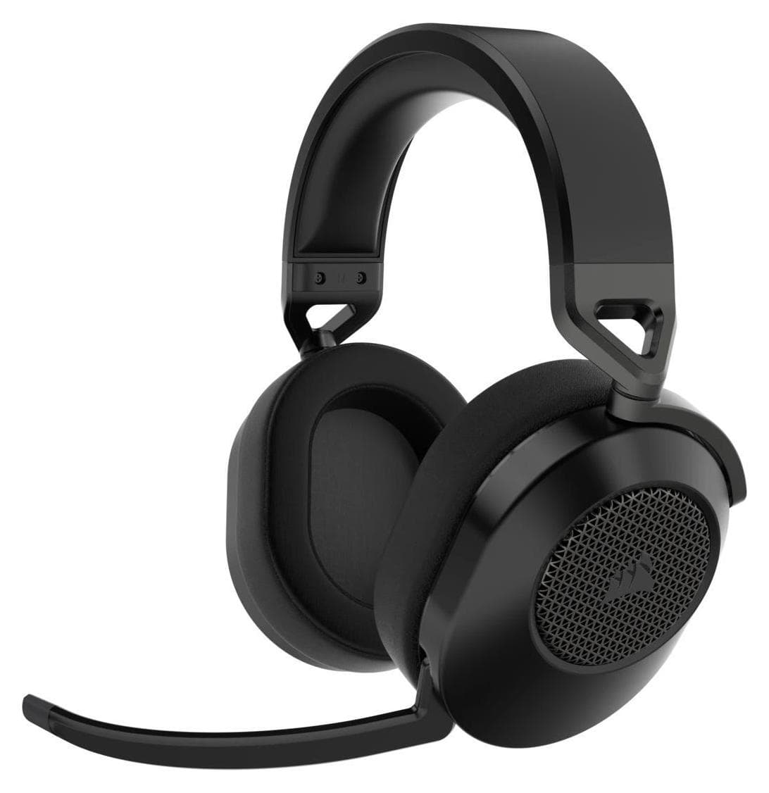 Слушалки Corsair HS65 Wireless, безжични, Bluetooth, USB, микрофон, гейминг, 50mm драйвери, Dolby Audio 7.1, черни