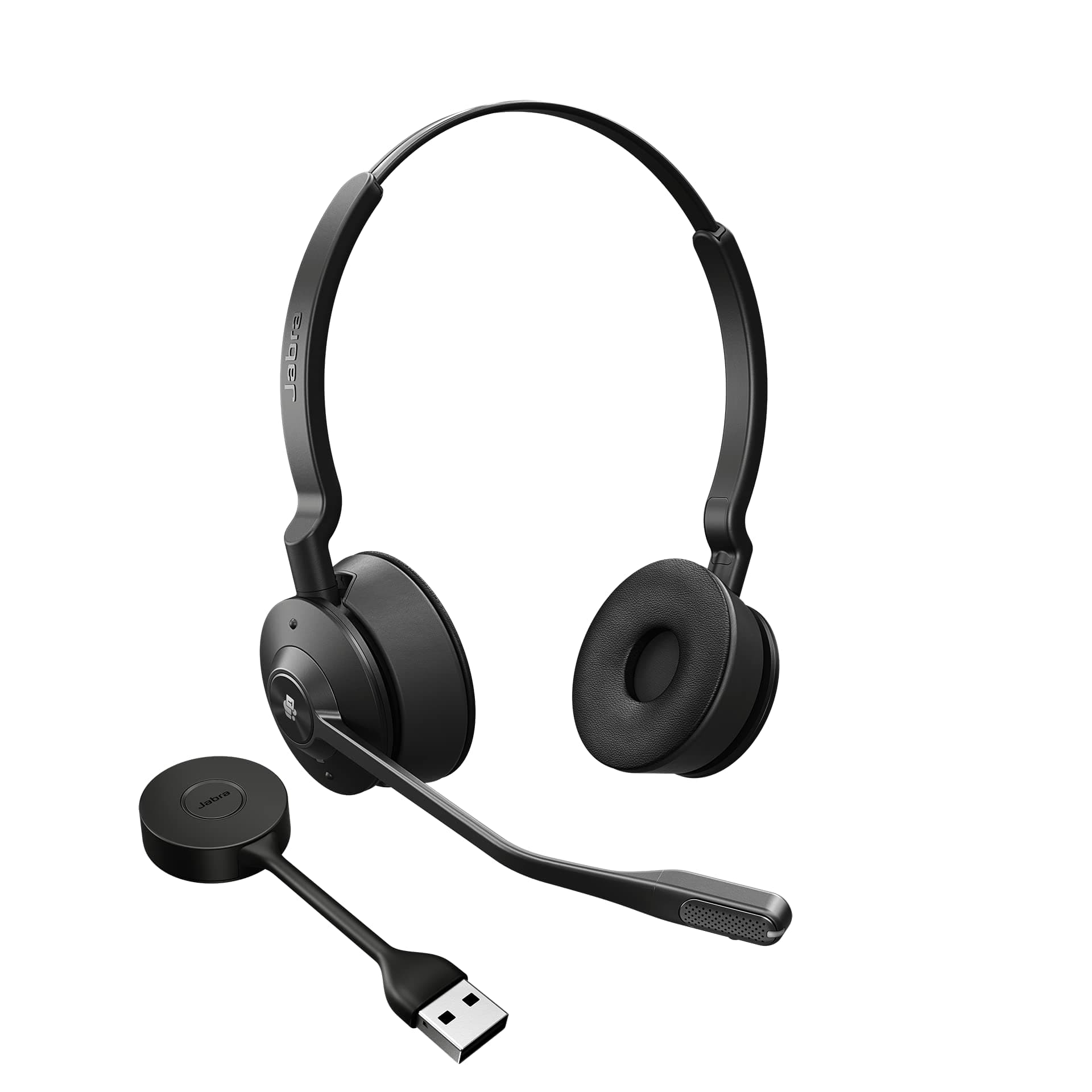 Слушалки Jabra Engage 55 MS, безжични, USB, микрофон, Jabra SafeTone 2.0, сертифицирани за Microsoft Teams, черни