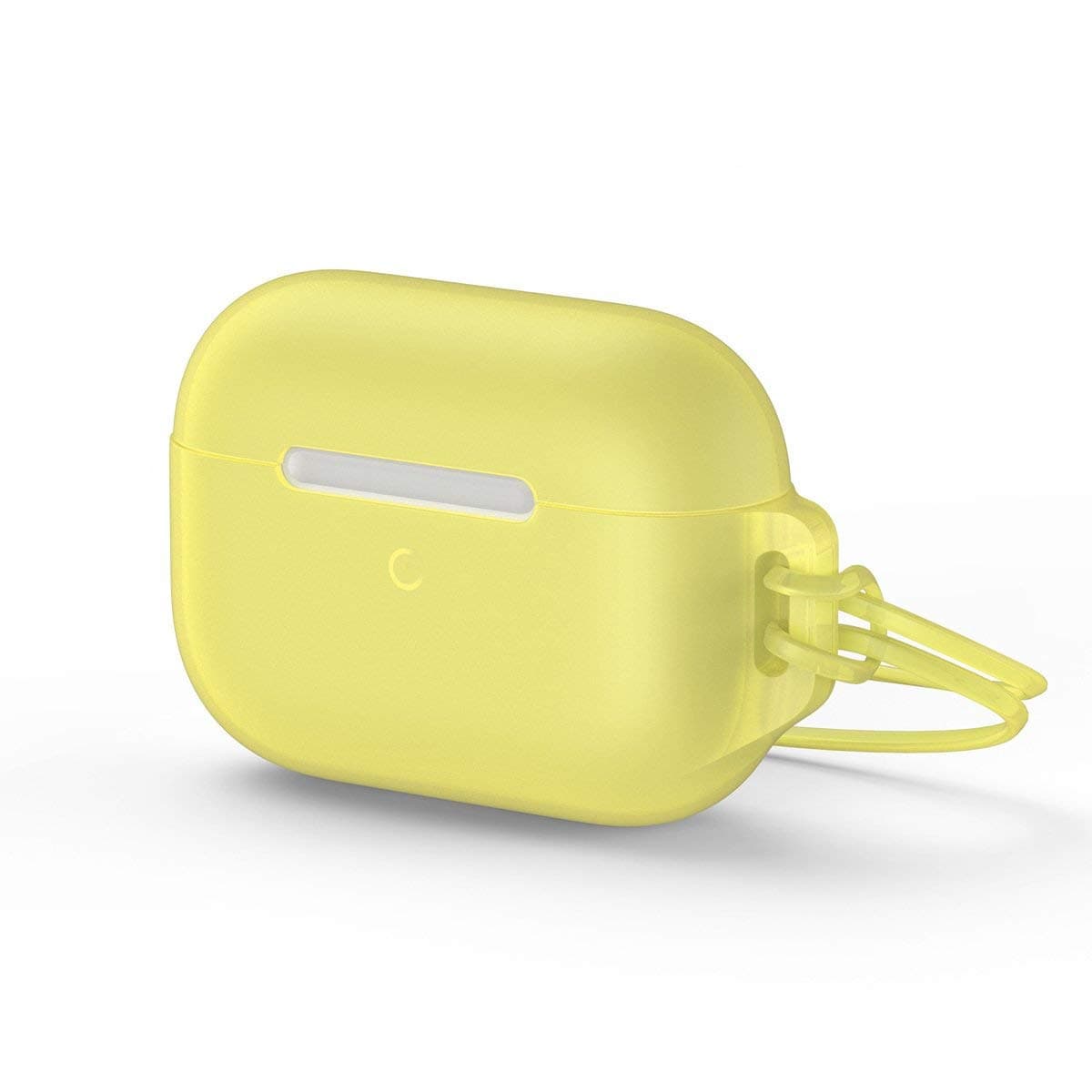 Силиконов калъф с връзка за Apple Airpods Pro - Baseus Lets Go Jelly Lanyard Case (жълт)