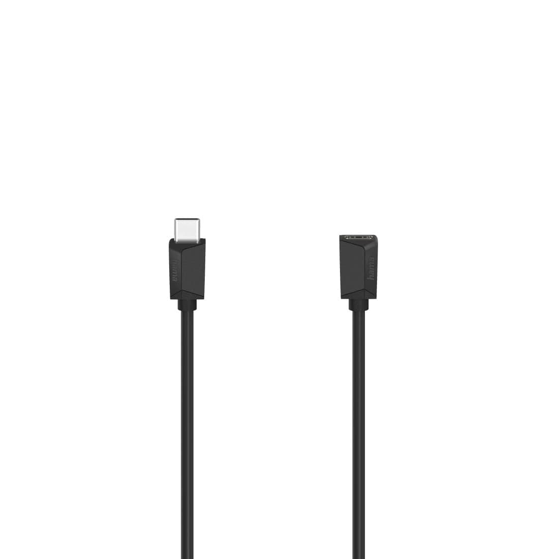 Кабел HAMA-200782, от USB-C(м) към USB-C(ж), 0.5m, черен