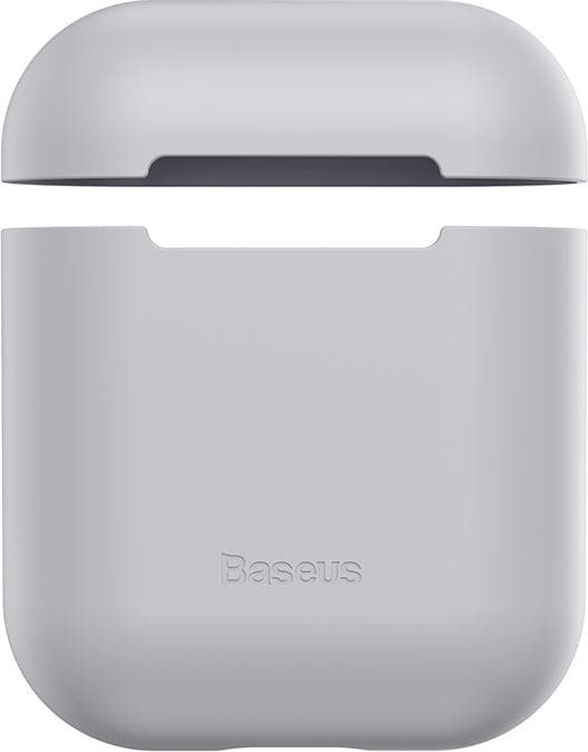 Силиконов калъф за Apple Airpods & Apple Airpods 2 - Baseus Super Thin Silica Gel Case (сив)