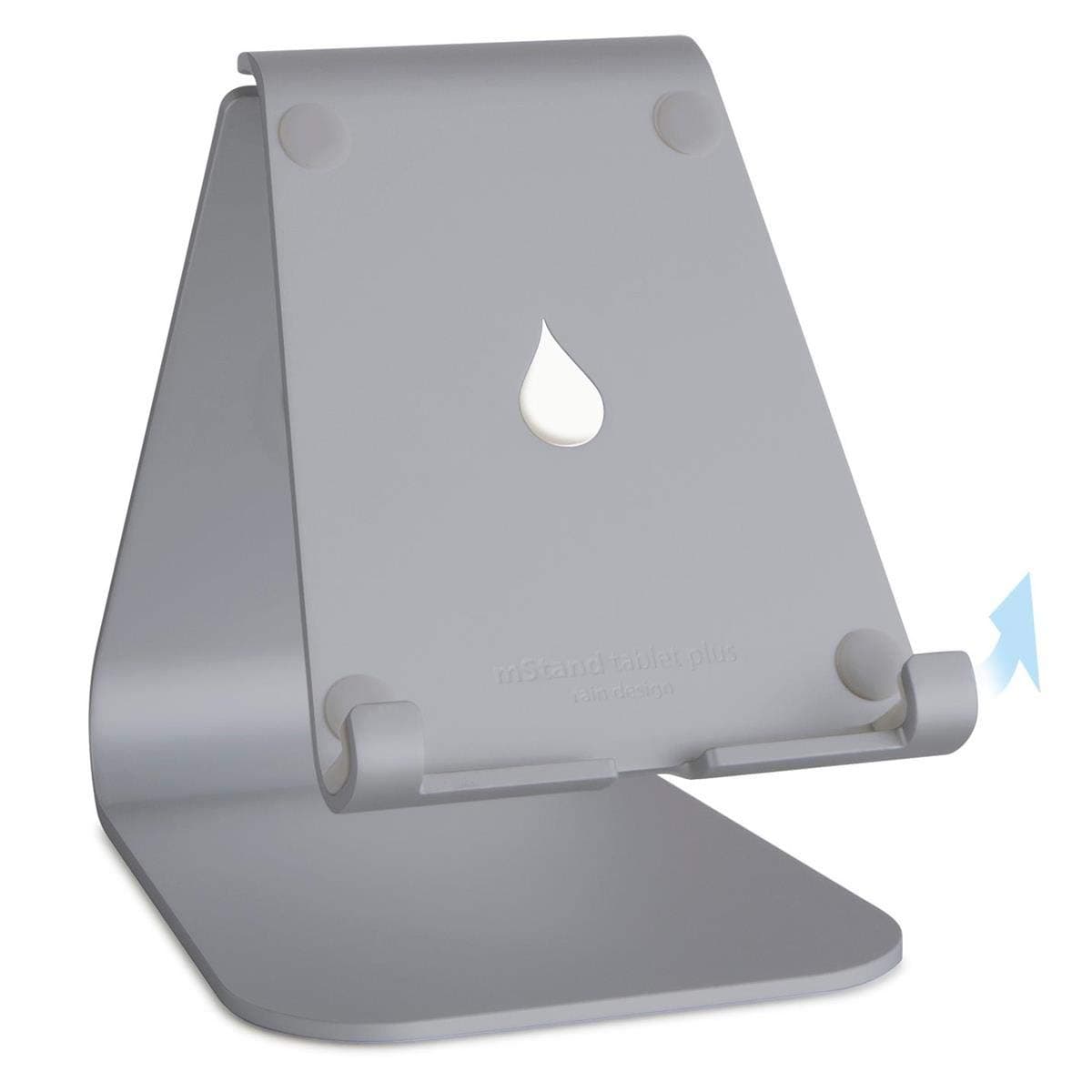 Стойка за таблет Rain Design mStand tablet plus, 116 х 146 х 185мм, регулируема, сива