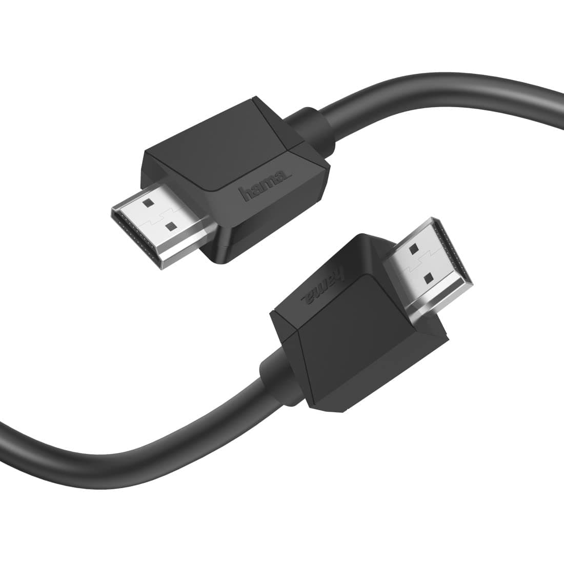 Кабел Hama 205005, от HDMI(м) към HDMI(м), 1.5m, черен, 4K, 18 Gbit/s