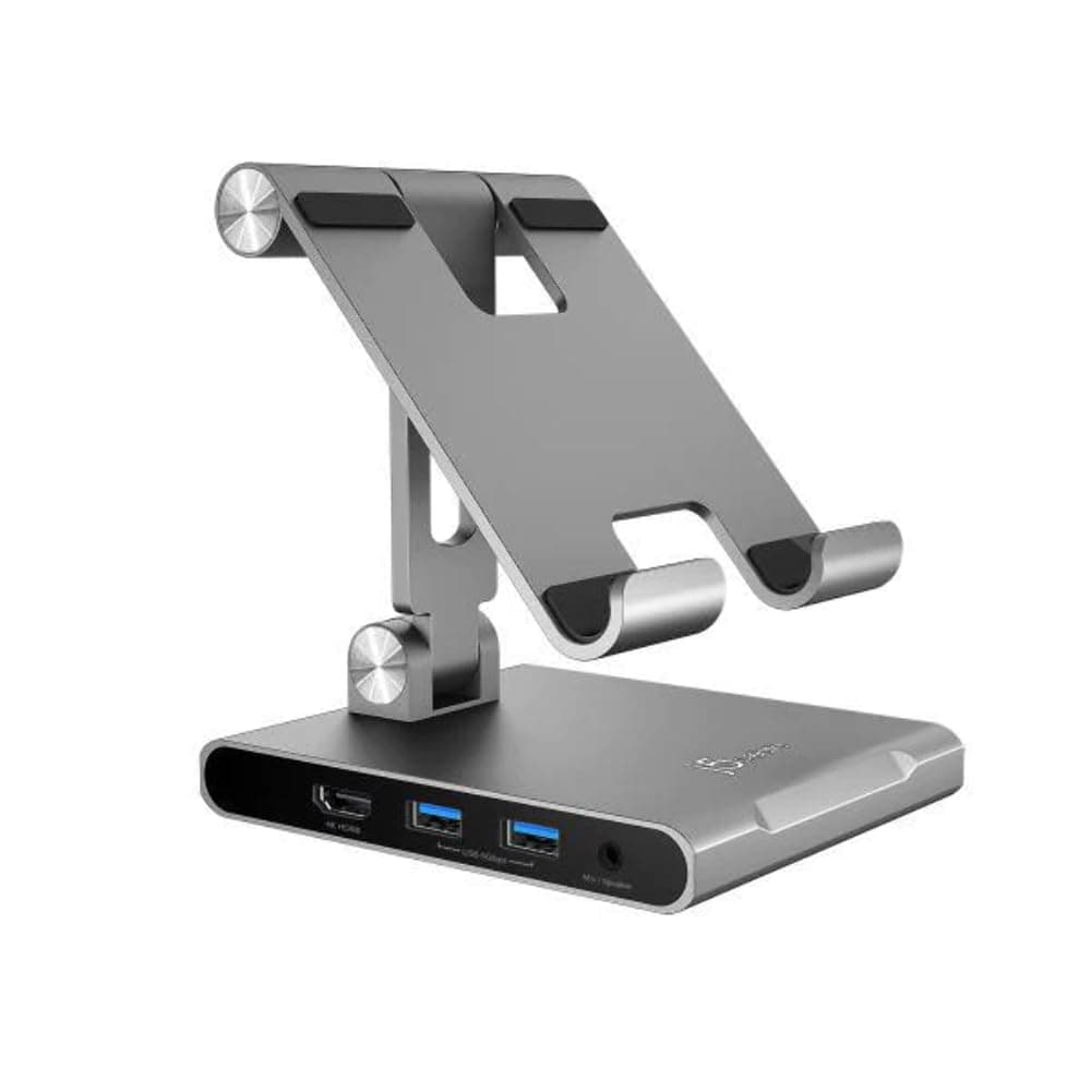 Поставка с докинг станция j5create JTS224, съвместима с Apple iPad, до 12.9" (32.76cm), регулируема височина, USB-C към 1x USB-C (PD), 1x HDMI (4K@60Hz), 2x USB-A, 1x SD четец, 1x MicroSD четец, 1x Jack 3.5mm