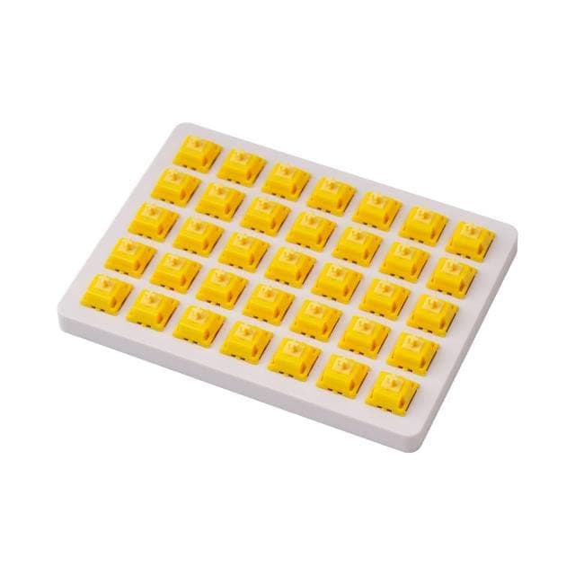 Суичове за механична клавиатура Keychron Gateron Cap Golden Yellow Switch Set 35 броя, жълти