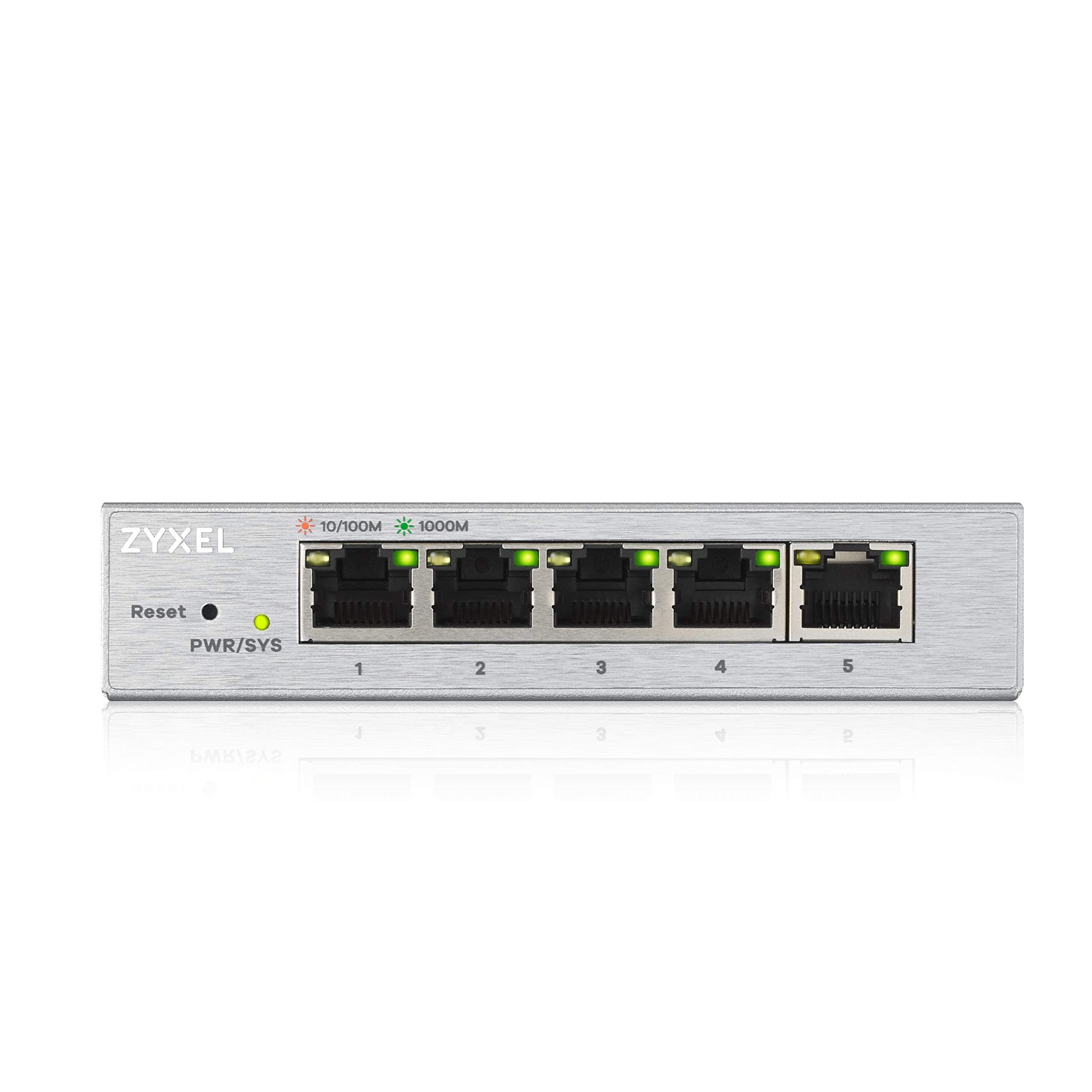 ZyXEL GS1200-5, 5 Port Gigabit web managed Switch