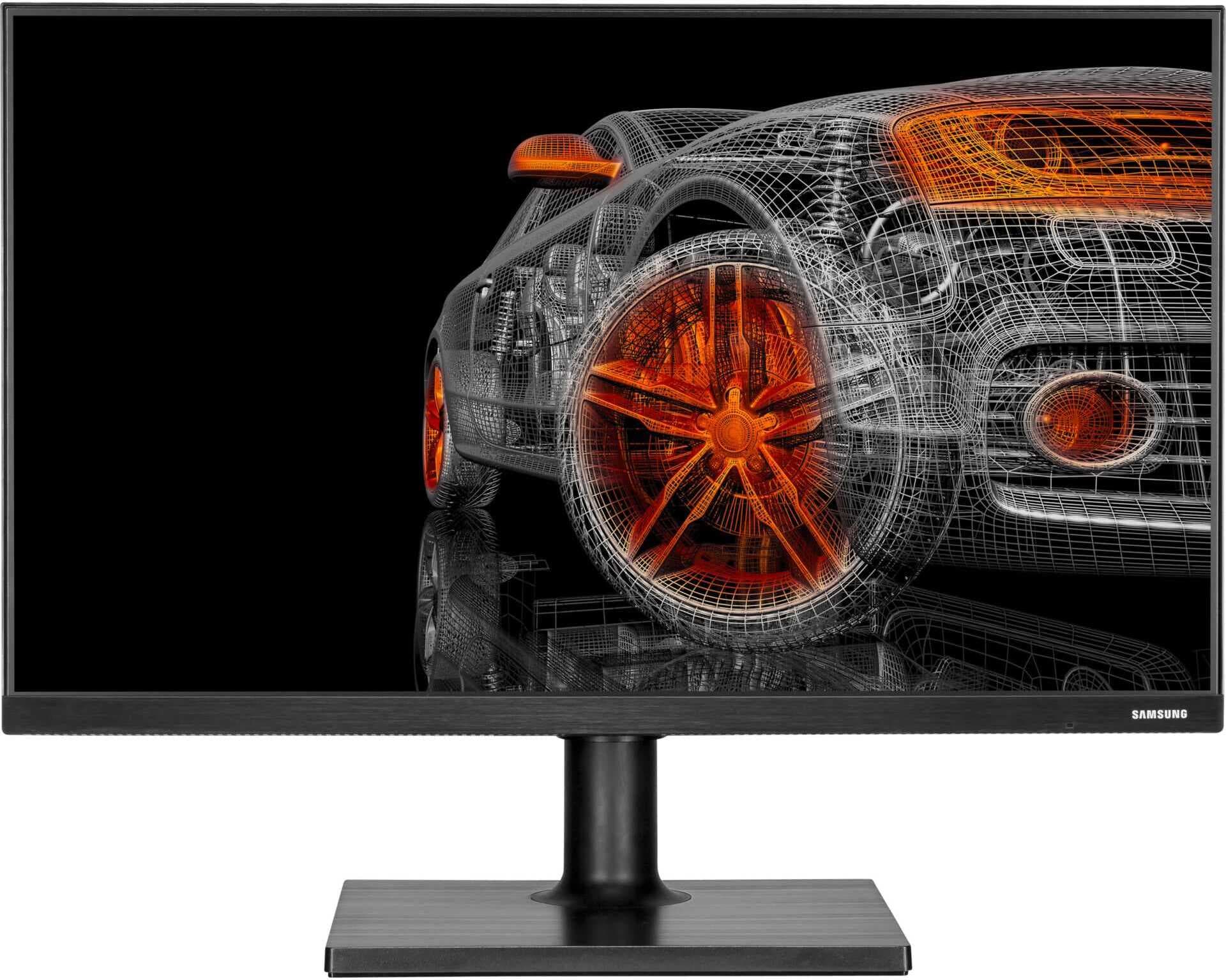 Samsung 24T450, 23.8" IPS LED, 75 Hz, 5 ms GTG, 1920x1080, 250cd/m2, Mega DCR, Eye Saver, Freesync, Game Mode, Flicker Free, Eco Saving Plus, Display Port 1.2, 2xHDMI 1.4, 2xUSB 2.0, Слушалки, 178°/178°, черен