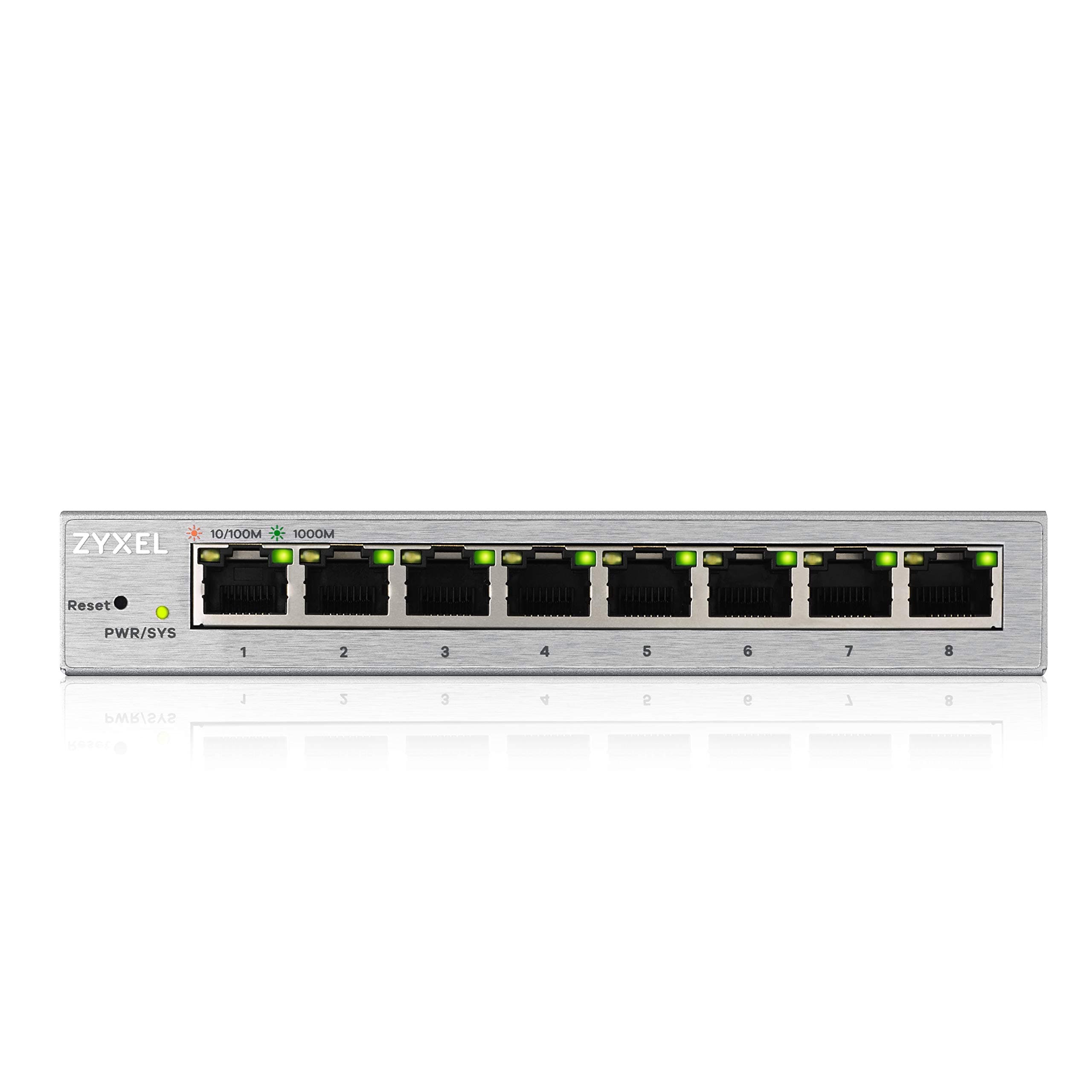 ZyXEL GS1200-8, 8-портов гигабитов уеб управляван суич