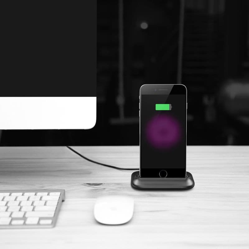 Док станция за iPhone с Lightning - Baseus Little Volcano Desk Charging Station (сребрист)