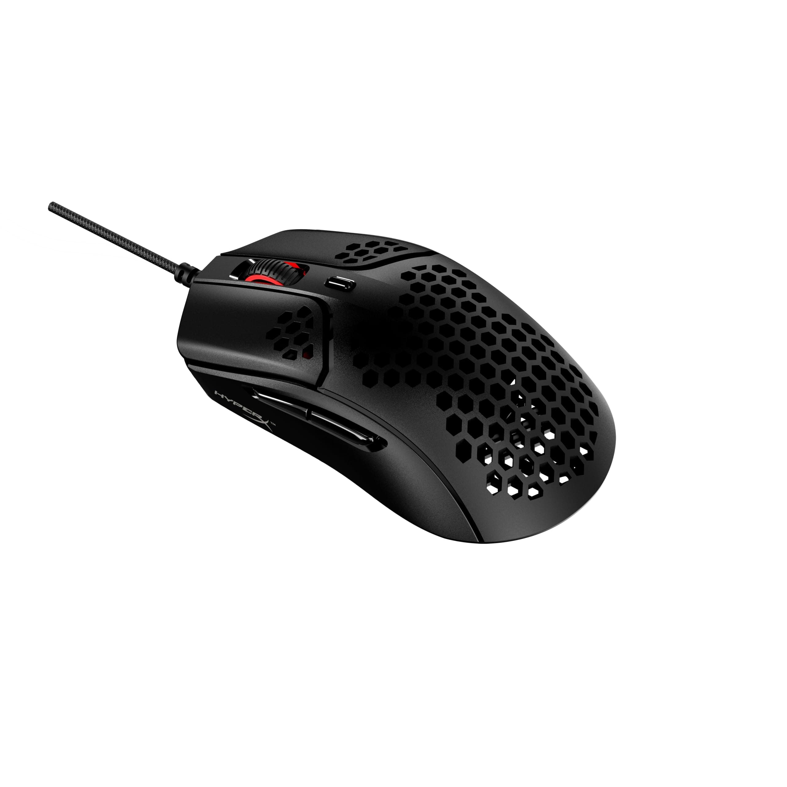 Мишка HyperX Pulsefire Haste Black, оптична (16 000 dpi), гейминг, 6 бутона, RGB подсветка, USB, черна