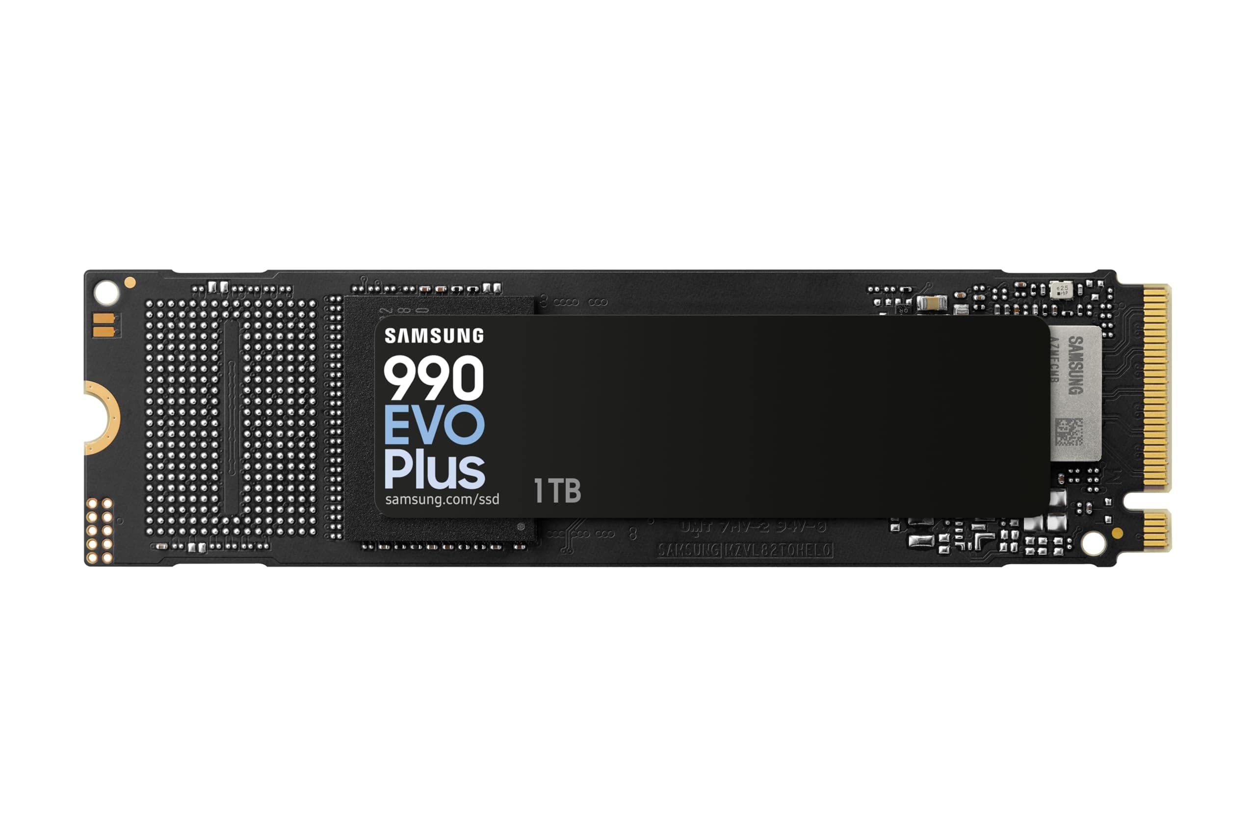 Samsung SSD 990 EVO Plus 1TB PCIe 4.0 NVMe 2.0 M.2 V-NAND 3-bit MLC, 256-bit Encryption, Четене 7150 MB/s Запис 6300 MB/s