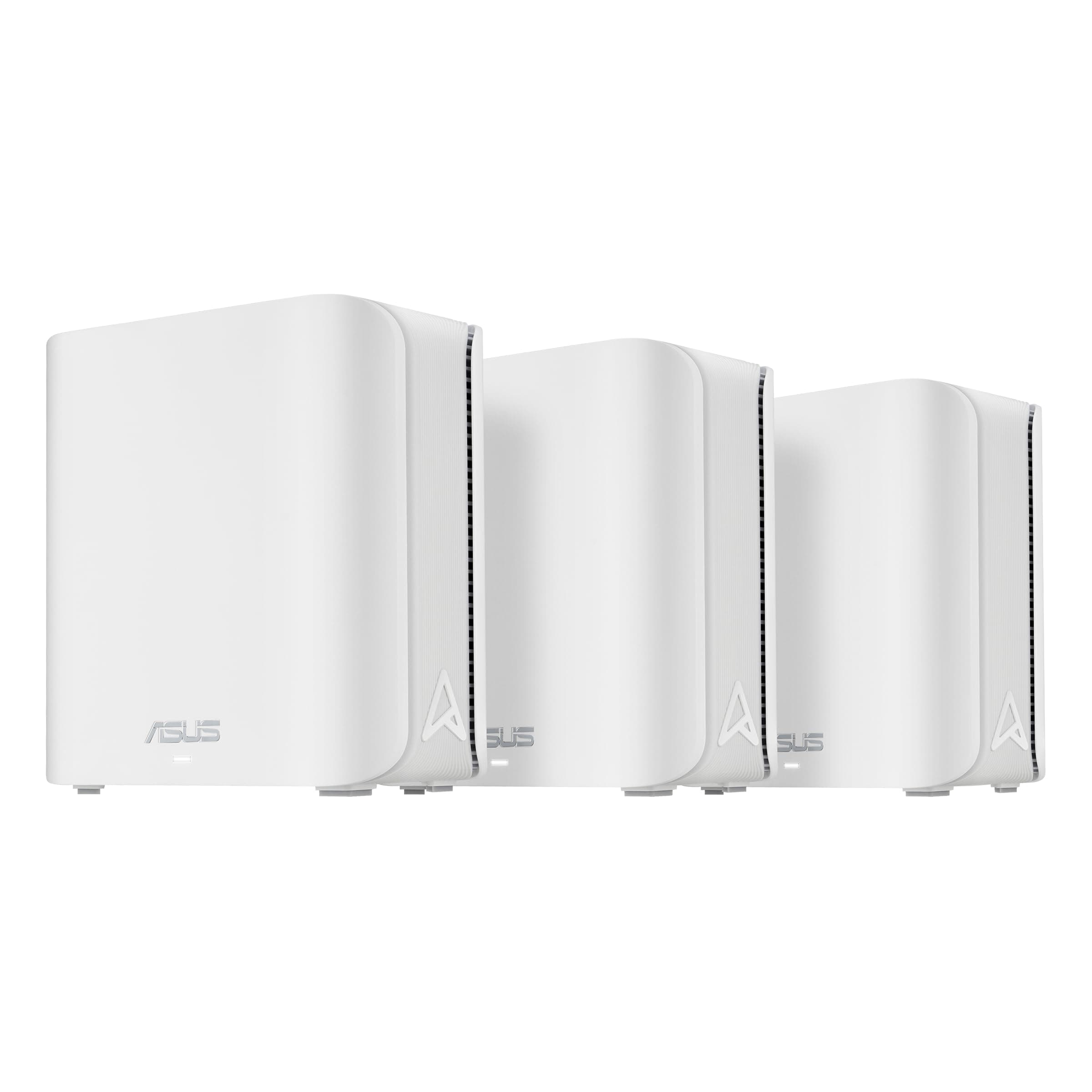 Asus Mesh WiFi система, ZenWiFi BD4 3PK, BE3600, Dual-Band, до 600m2, Quad-Core 1.5GHz CPU, 128MB/512MB Flash/RAM, 2.5G dual-port, Smart Home Master SSID, AiProtection Pro, Adaptive QoS, VPN сървър/клиент, IPTV, OFDMA, UTF-8 SSID, AiMesh, бяло