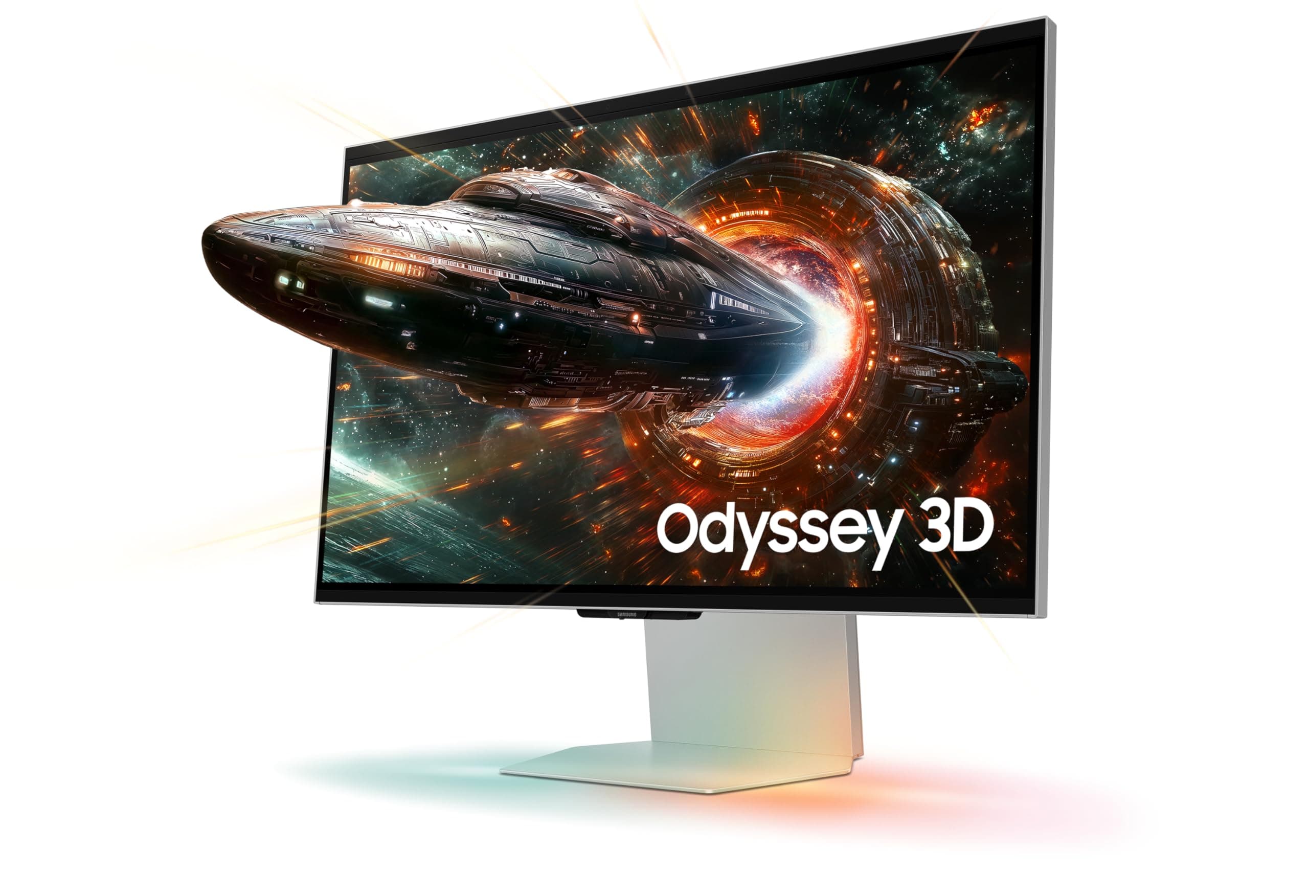 Samsung LS27FG900XU 27" Odyssey 3D G90XF 4K 165Hz IPS 16:9 3840 x 2160 Display Port HDMI USB Hub, Silver