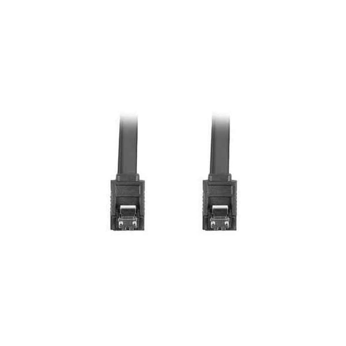 Lanberg SATA DATA III (6GB/S) F/F cable 30cm metal clips, black