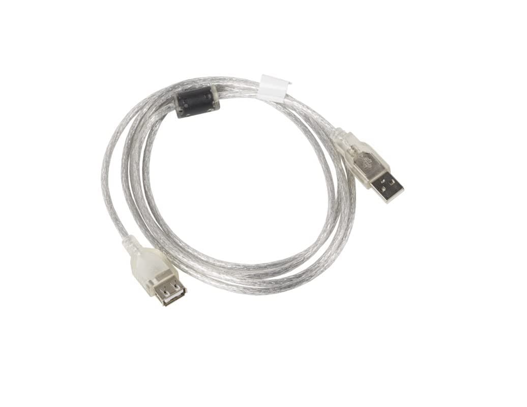 Lanberg extension cable USB 2.0 AM-AF, 1.8m, transparent ferrite