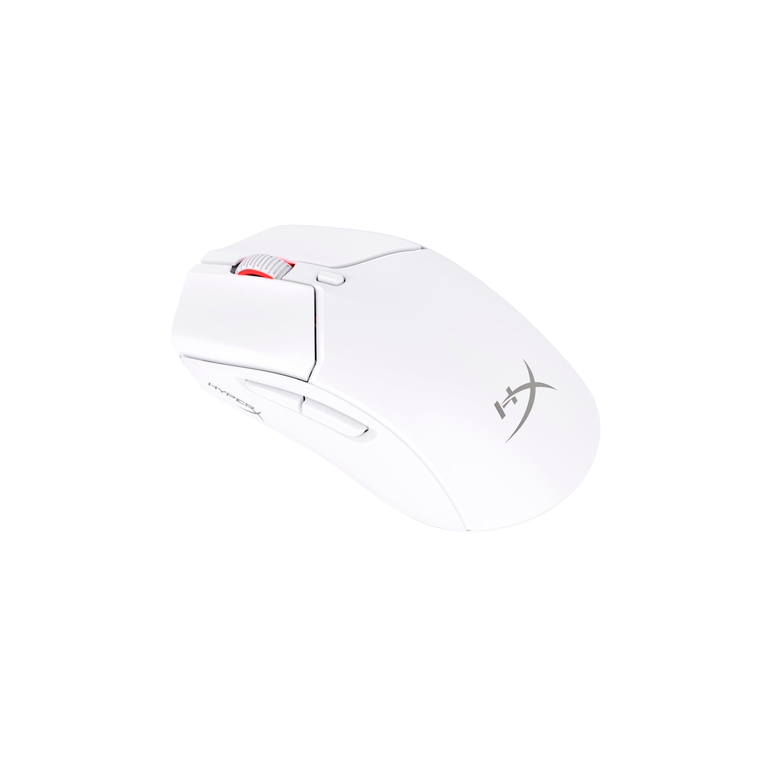 Мишка HyperX Pulsefire Haste 2, 26000dpi, безжична, 2.4GHz с ресийвър, Bluetooth, бяла, HyperX 26K сензор, 6 бутона, RGB подсветка