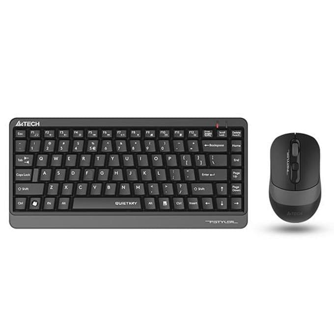Комплект клавиатура и мишка A4TECH Fstyler F1110Q (FGS1110Q), безжични, 2000dpi, черни