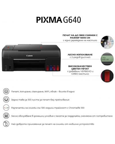 Canon PIXMA G640 All-In-One, Black