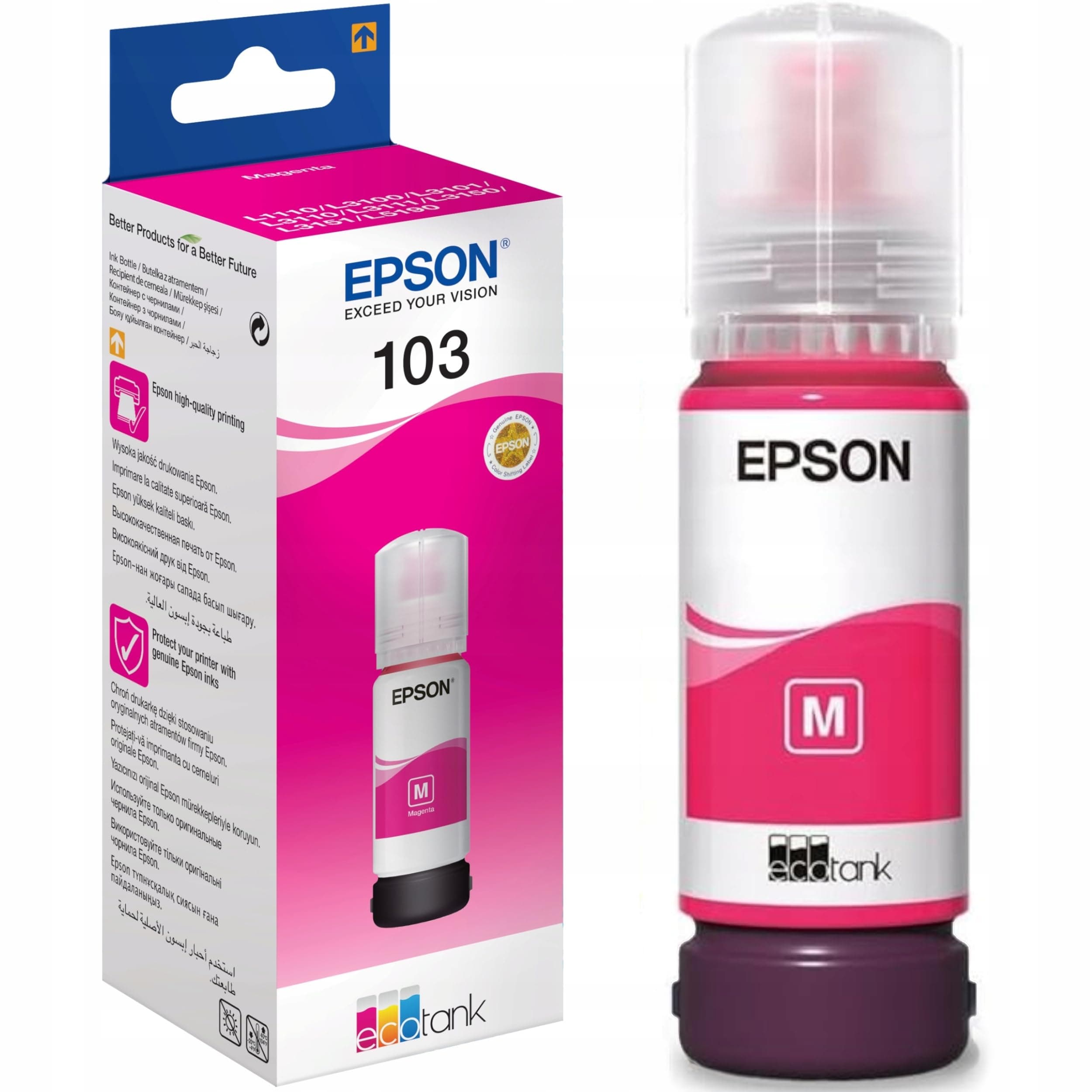 Epson 103 EcoTank Magenta ink bottle