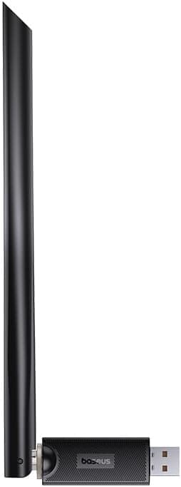 Baseus FastJoy Fast Wi-Fi USB Adapter 150Mbps - USB-A адаптер за приемане на безжичен Wi-Fi сигнал (черен)
