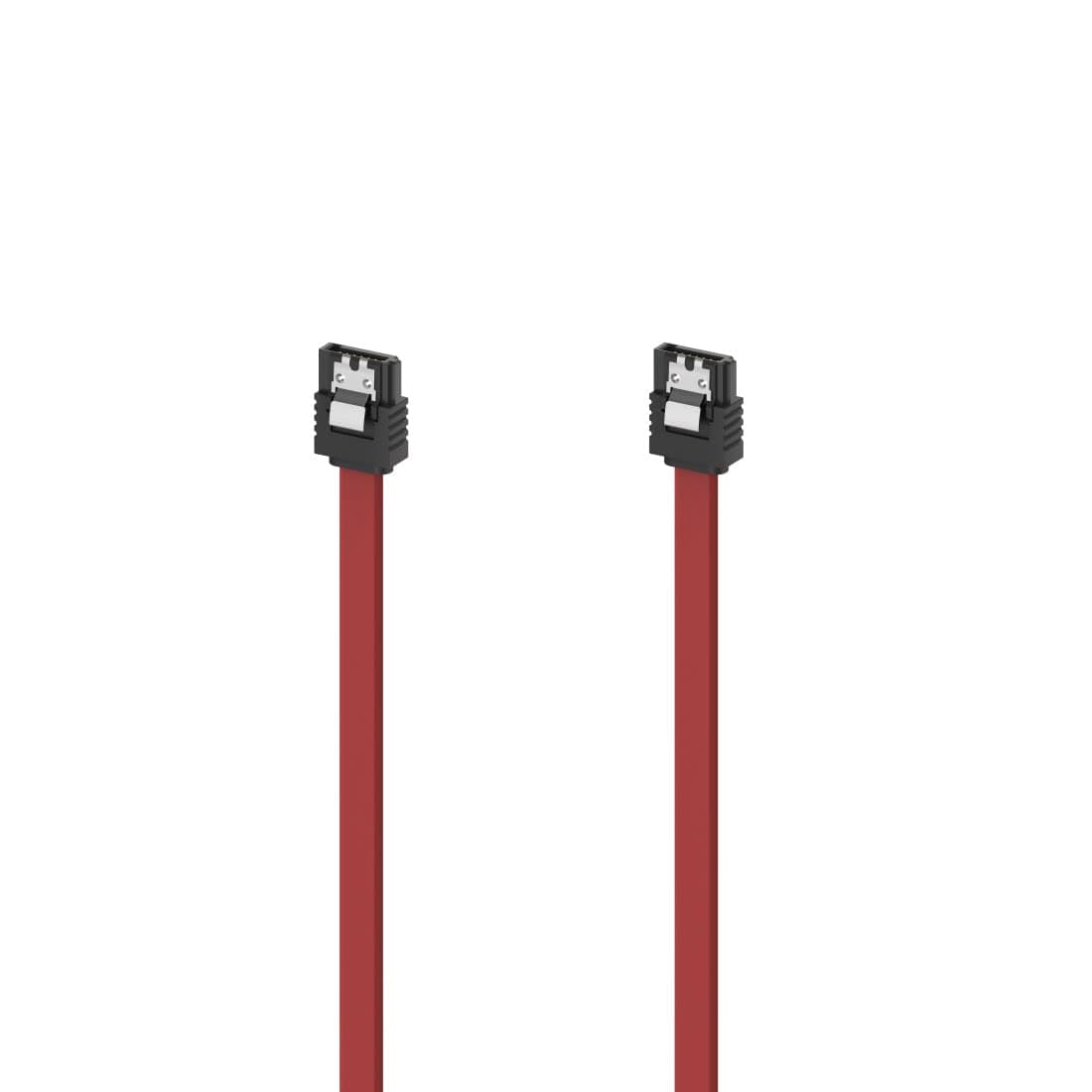 Кабел HAMA-200739, от SATA3 към SATA3, 0.45m, червен