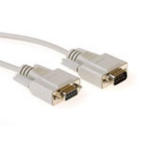 Кабел ACT AK2309, от D-Sub 9pin(м) към D-Sub 9pin(ж), 10m, бял