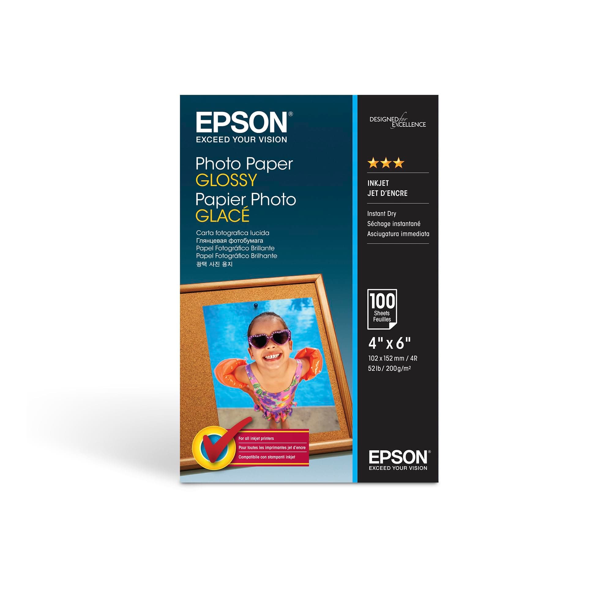 Epson Photo Paper Glossy - 10x15cm - 100 sheets