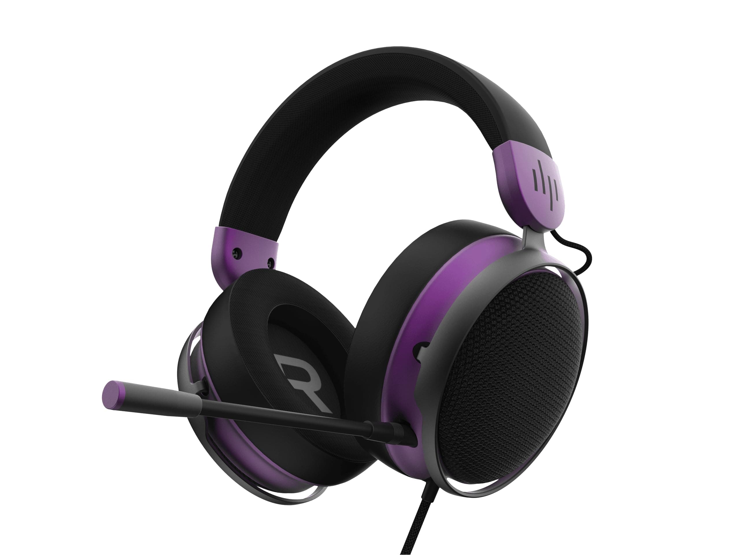 Слушалки Dark Project Sono, Jack 3.5mm, микрофон, 53mm неодимови говорители, гейминг, черно-лилави
