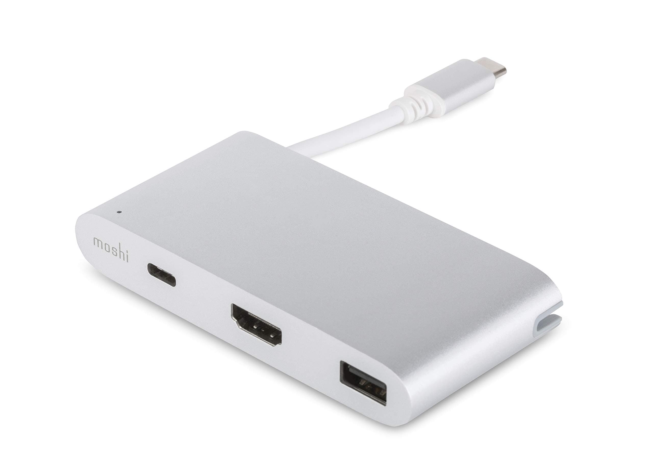 Moshi USB-C Multiport Adapter, HDMI, USB-A, Silver