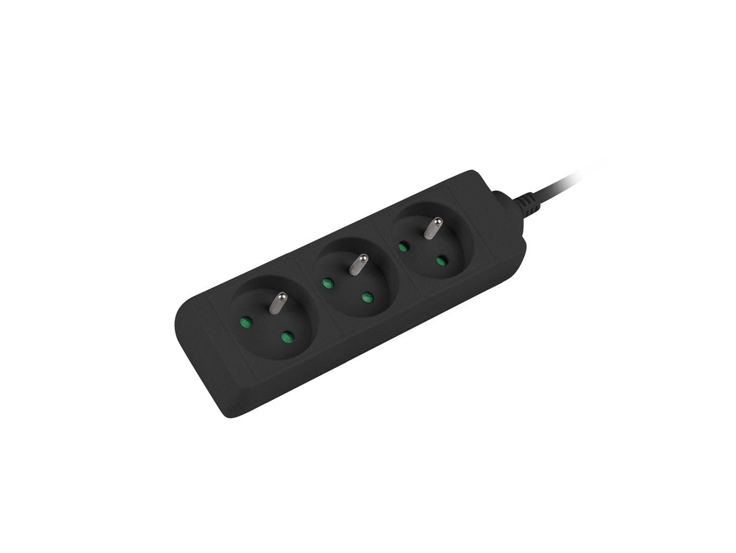 Lanberg power strip 1.5m, 3 sockets, french quality-grade copper cable, black