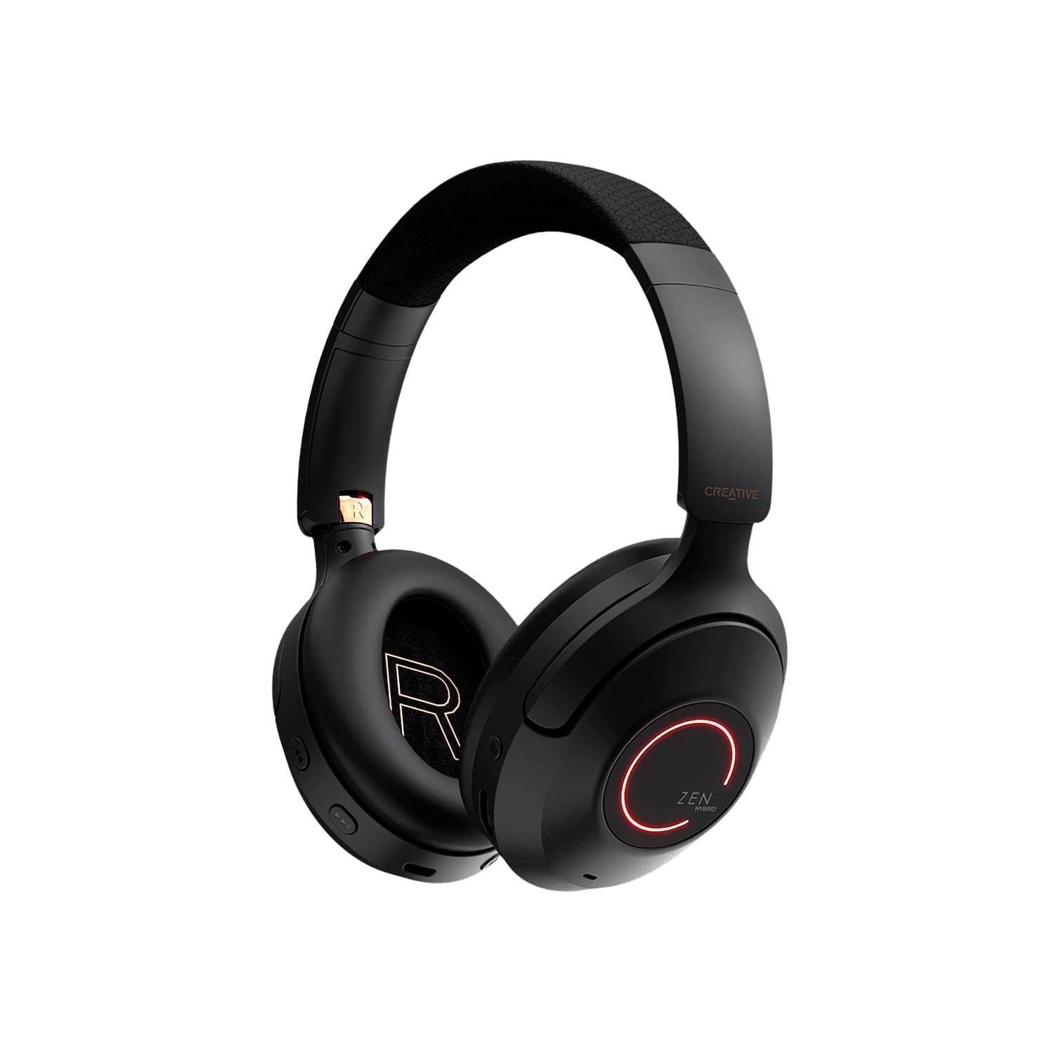Слушалки Creative Zen Hybrid Pro, безжични, Bluetooth, микрофон, 40mm говорители с титаниево покритие, ANC шумопотискане, гейминг, черни