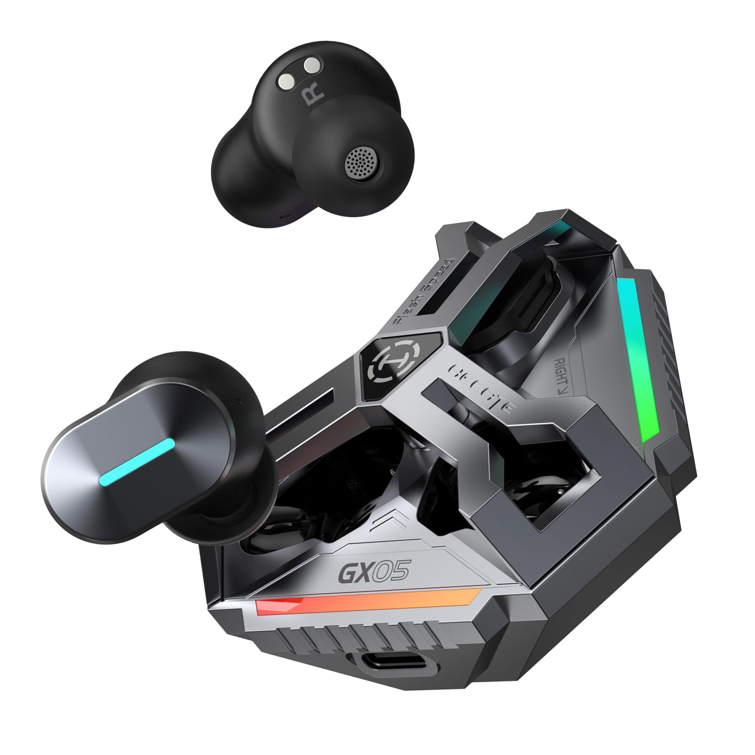 Слушалки Edifier GX05, безжични, Bluetooth, USB, шумопотискащ микрофон, гейминг, до 6.5 часа време на работа, сиви