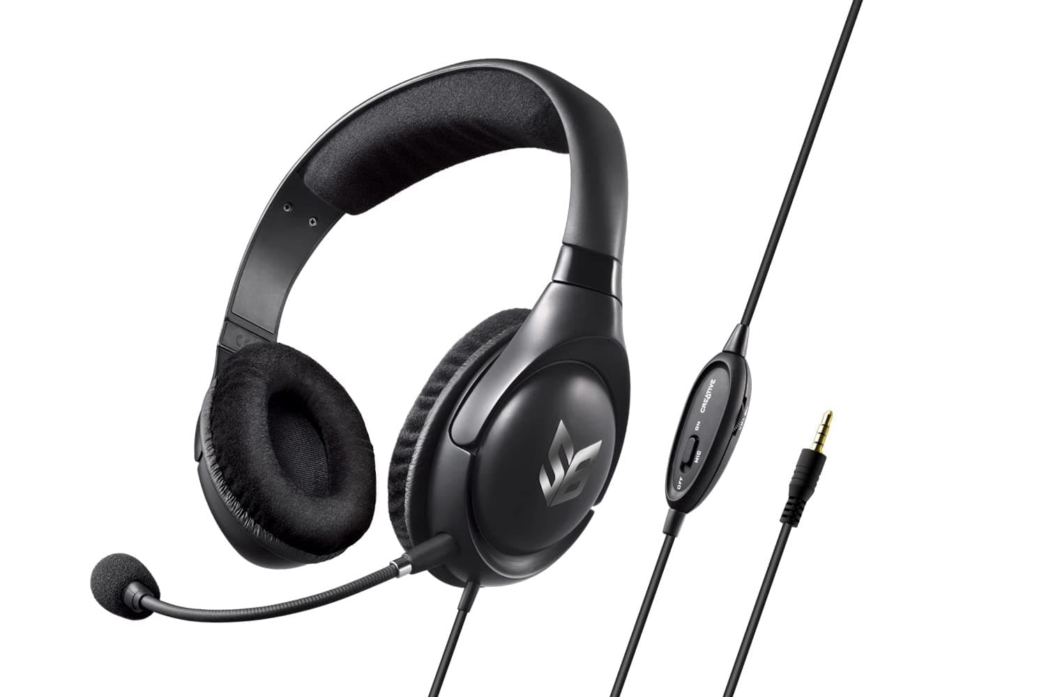 Слушалки Creative Sound Blaster Blaze V2, микрофон, черни