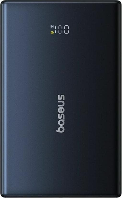 Външна батерия с 1xUSB-A и 2xUSB-C изходи с технология за бързо зареждане - Baseus PicoGo Digital Display Power Bank 20W 10000 mAh (черен)