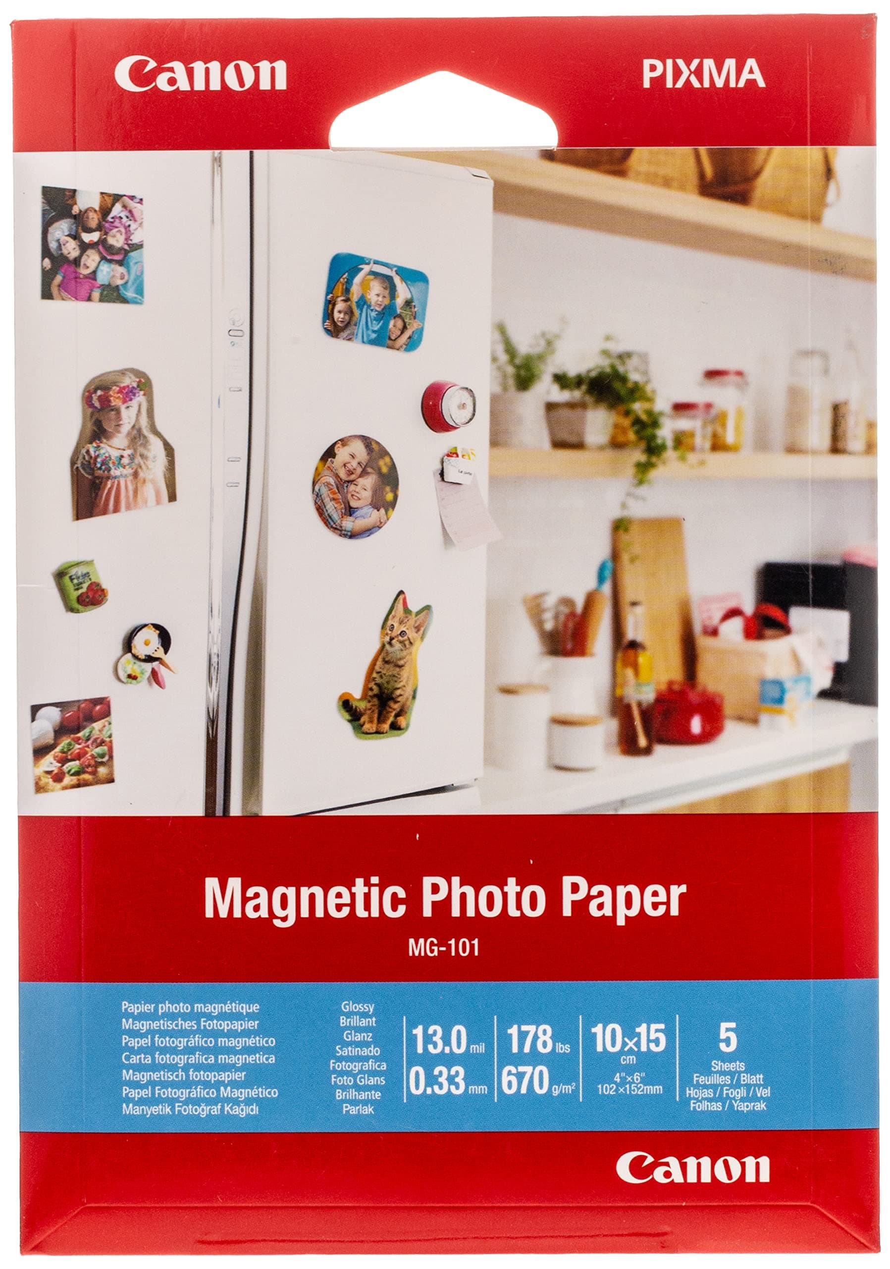 Canon Magnetic Photo Paper MG-101, 10x15 cm, 5 sheets