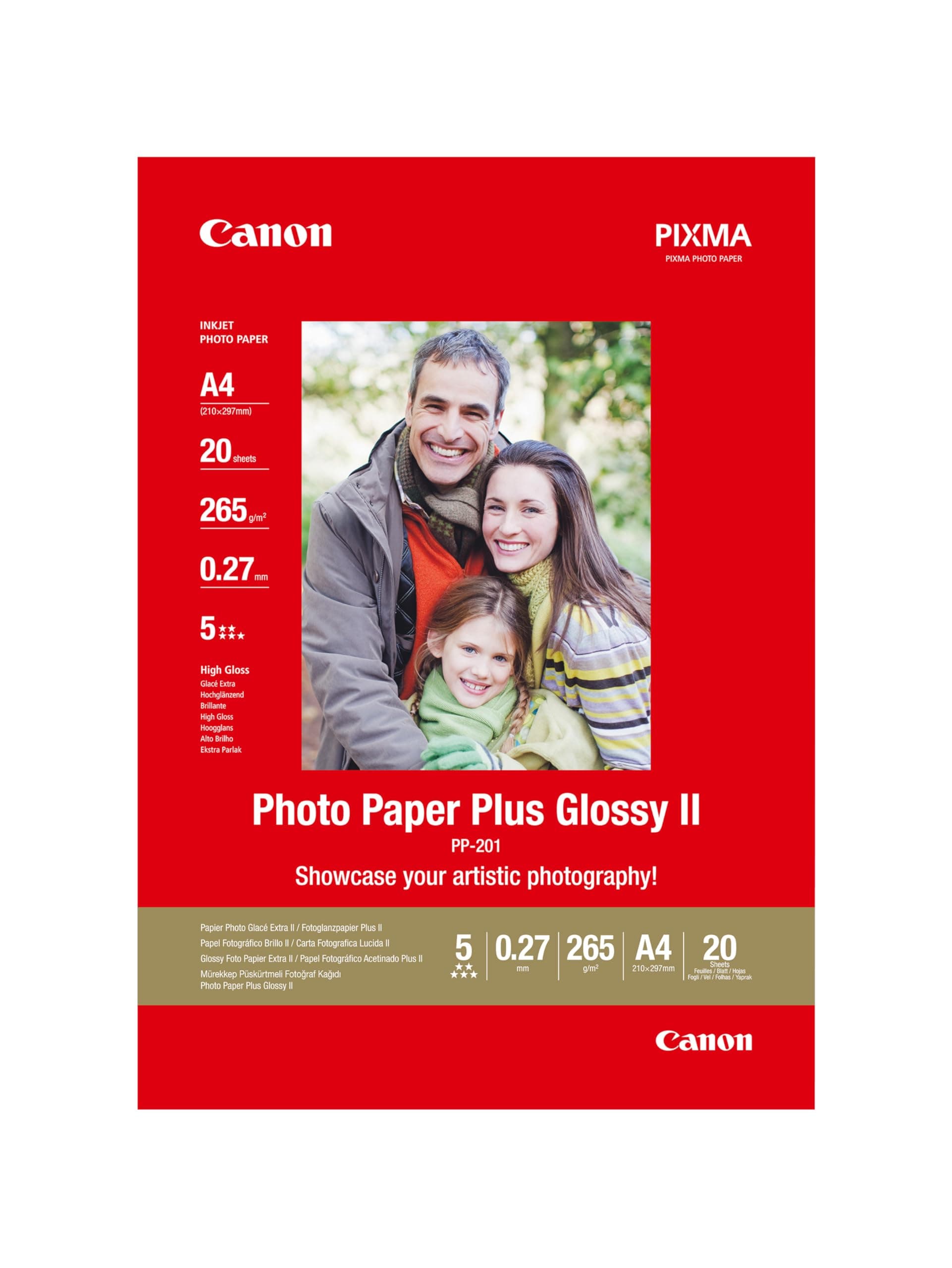 Canon Plus Glossy II PP-201, A4, 20 sheets