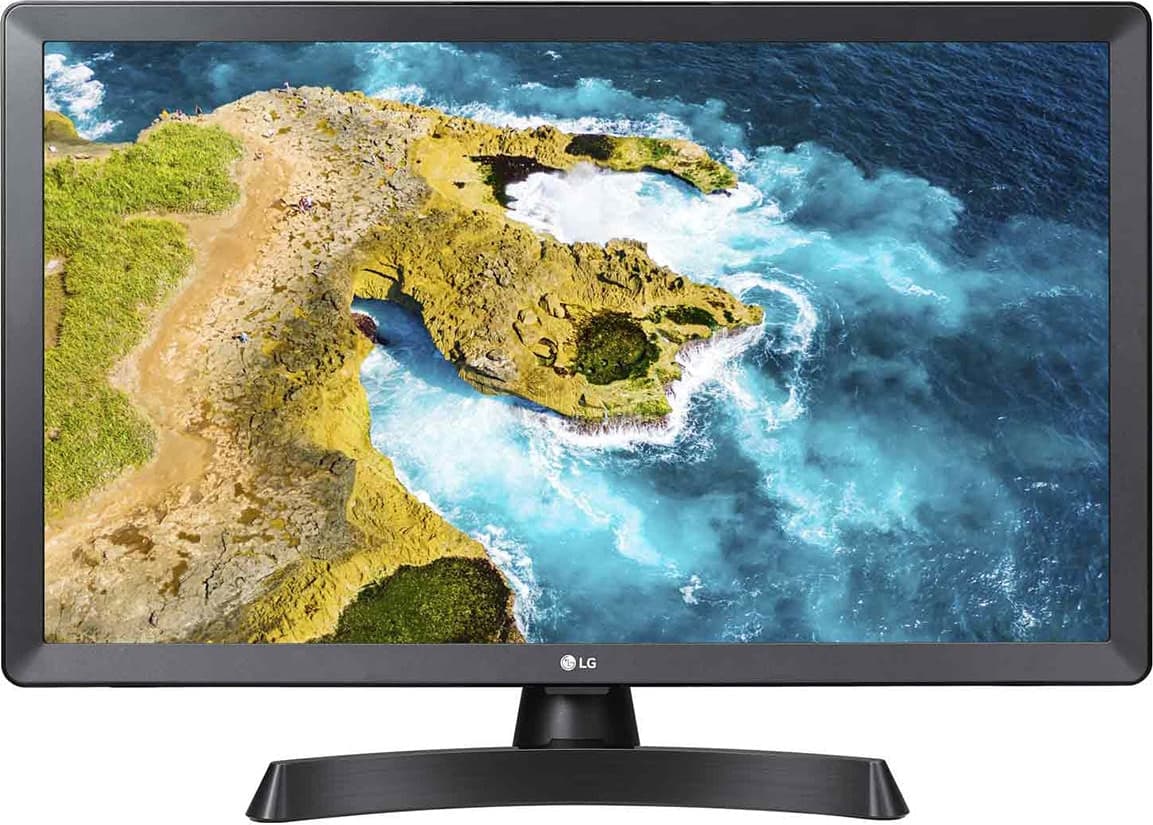 LG 24TQ510S-PZ, 23.6" WVA, LED, Smart webOS, TV Tuner DVB-T2/C /S2, 1000:1, Mega DFC, 200cd, 1366x768, AI SOUND, WiFi, HDMI, Bluetooth, USB 2.0, HOTEL MODE, AirPlay, Speaker 2x5W, Black