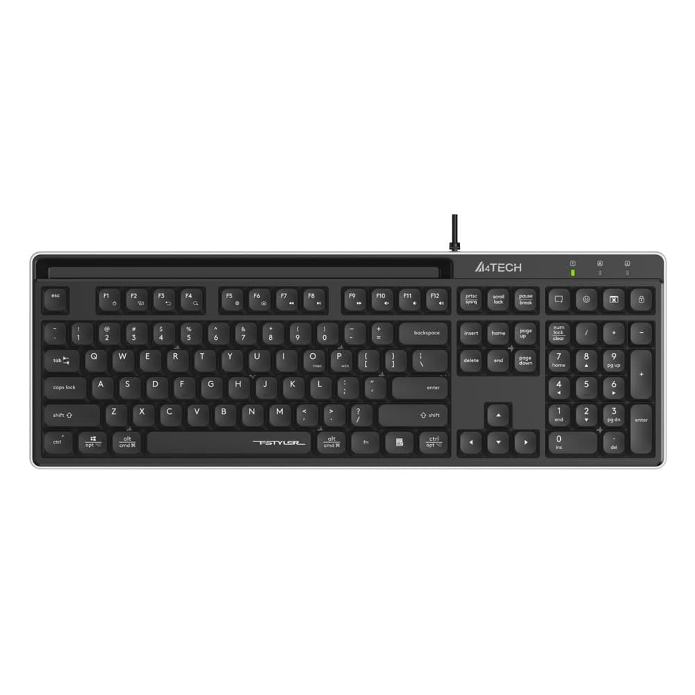Клавиатура A4tech Fstyler FX72, 12 мултимедийни функции, 4 специални бързи клавиша, черна, USB