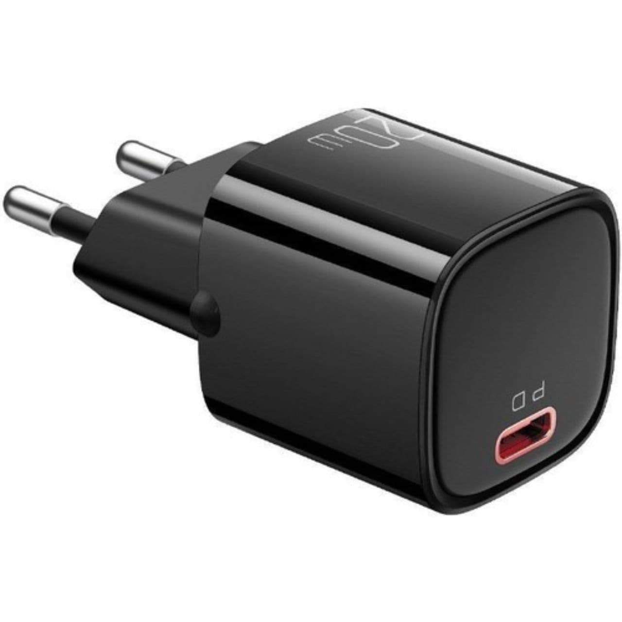 Захранване за ел. мрежа с USB-C изход с технология за бързо зареждане - Mcdodo Mini USB-C PD Fast Charger 20W (черен)