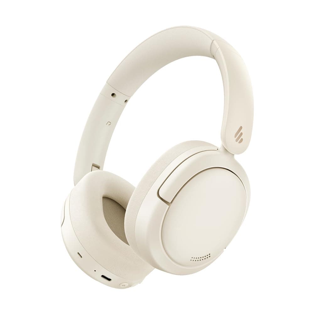 Слушалки Edifier W800BT Pro (Ivory), безжични, Bluetooth, микрофон, шумопотискащи, до 45 часа време на работа, неодимови говорители, бежови