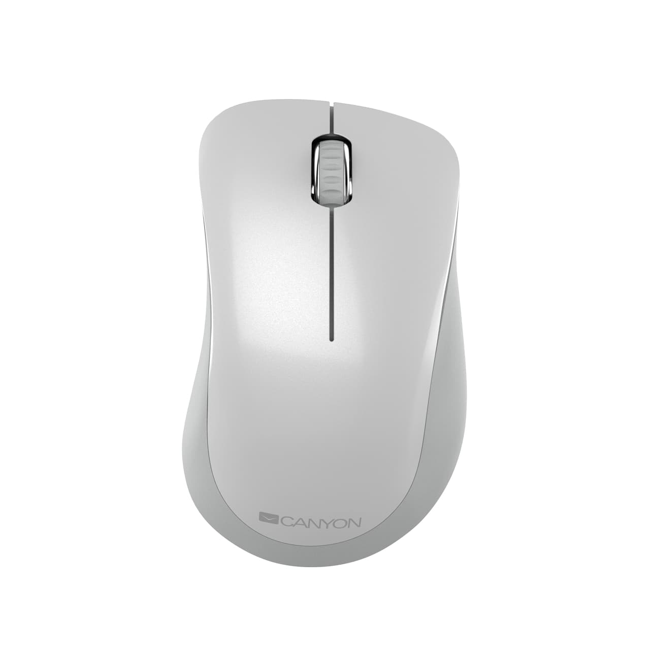 Мишка Canyon MW-11 CNE-CMSW11PW, оптична (1200 dpi), безжична, USB, бяла