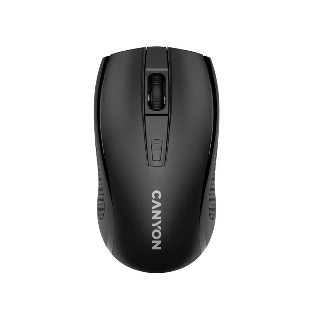 Мишка Canyon MW-7, безжична, оптична (1600 dpi), 4 бутона, USB, черна